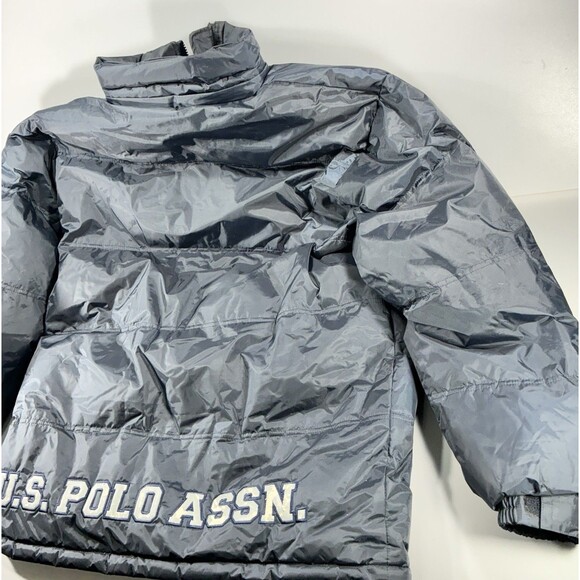 U.S. Polo Assn. Navy Blue Full Zip Insulated Puffer Jacket Men's Large - Picture 11 of 16